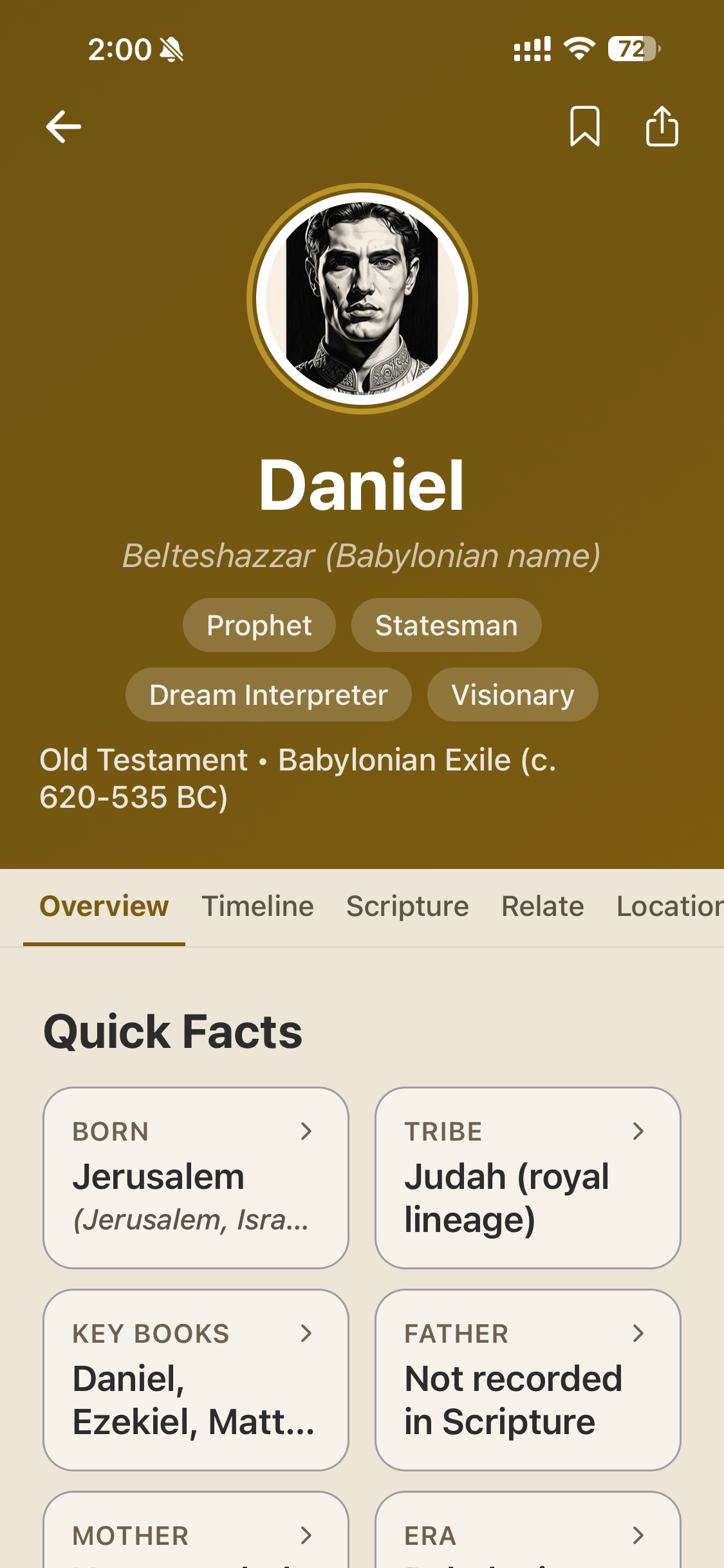 Figure Profile Screen